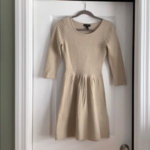 Beige sweater dress